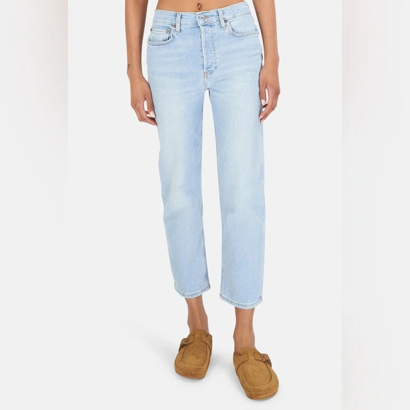 RE/DONE 70S STOVE PIPE Jeans in RIVER FADE size 25 - Picture 1 of 16
